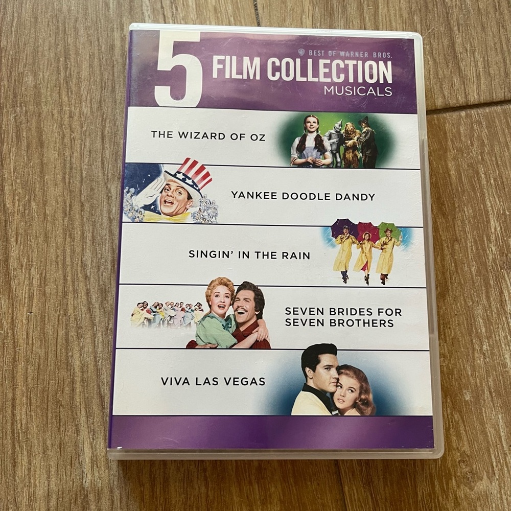 Musical film DVD wizard of oz Yankee Doodle dandee 7 brides for 7 brothers